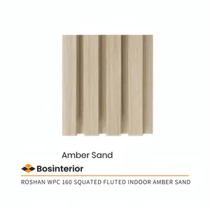 Wall Panel WPC Roshan 160 Squated Fluted Amber Sand Indoor (/box)
