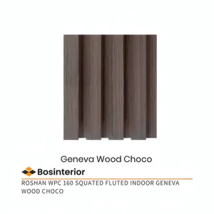 Wall Panel WPC Roshan 160 Squated Fluted Geneva Wood Choco Indoor (/box)