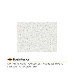 Lantai Spc Merk TACO Seri ULTRACORE 500 Type TV 5525 Arctic Terazzo - 5mm