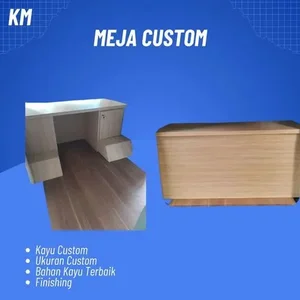 Meja Custom Kayu Lapis HPL