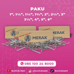 Regular nails 3/4" - 6" MERAK brand per KG