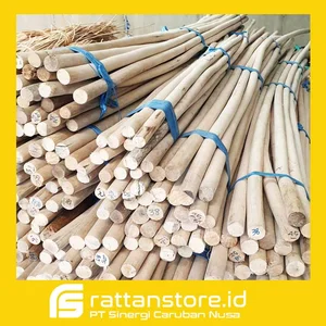 Bahan Baku Rotan Manau Poles