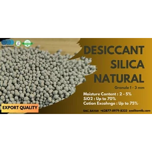 Mineral Stone Zeolite Natural Clinoptilolite Molecular Sieve for Desiccant size 1-3 mm Food Grade 25 kg/zak 