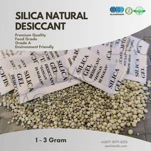 Silica Gel Desiccant Zeolite Natural Clinoptilolite 1 - 3 gram (Penyerap Kelembapan) Absorbent