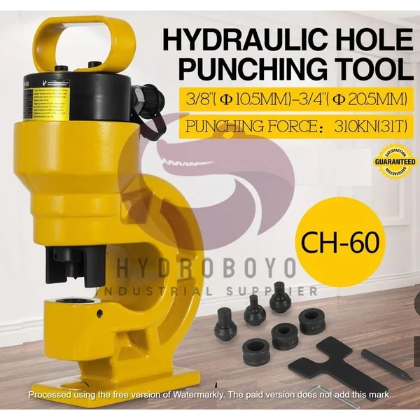 Hydraulic Busbar Punching Punch Pelubang Hidrolik CH-60 Hydraulic Puncher