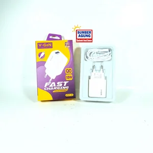 Cas Mikro VGEN VTC141 Travel Charger V-GeN VTC1-41 1 Port USB 18W Fast Charging QC3.0
