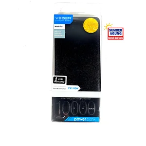 Veger Powerbank HP 10000mAh Li Polymer Battery Power Bank Slim Cable USB Port Colokan USB