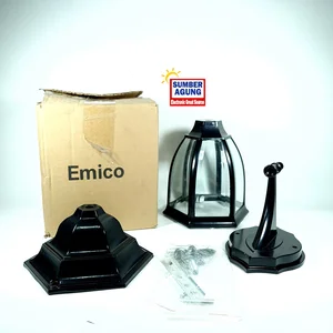 Lampu Hias Andong DINDING HITAM YBA7155BK Emico Lampu Taman Dinding Klasik Outdoor Luar Ruangan