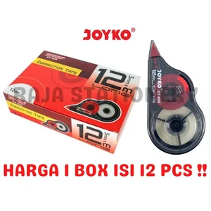 JOYKO CORRECTION TAPE 12M TIPEX KERTAS Penghapus