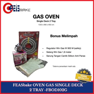 Mesin Oven Gas Single Deck 2 TRAY / Mesin Gas Oven