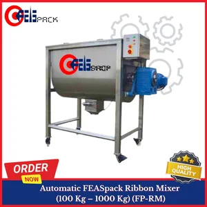 Automatic FEASPACK Ribbon Mixer (100 Kg – 1000 Kg) (FP-RM) Mixer Grinder Industri