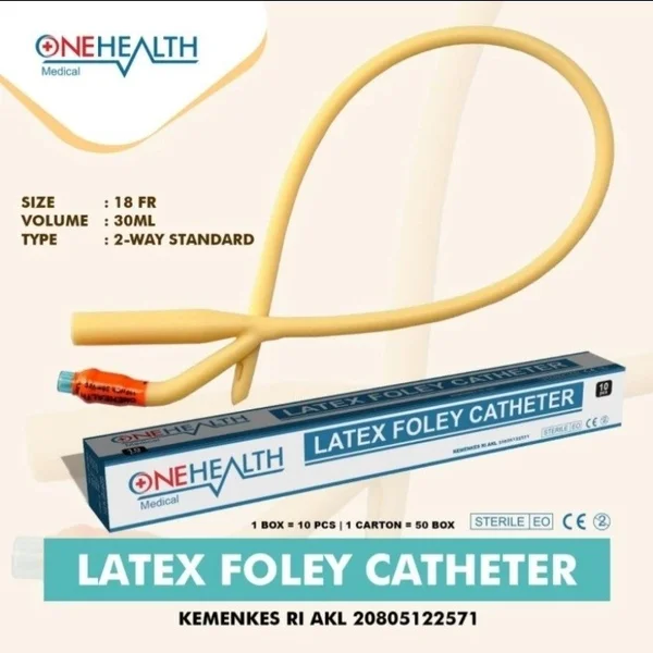 LATEX FOLLEY CATHETER NO 18
