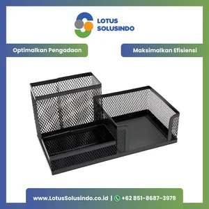 Tempat Pulpen / Pensil Keranjang Hitam