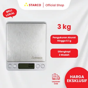 Starco Timbangan Dapur Digital / Timbangan Kopi Digital i2000 3000g 3Kg