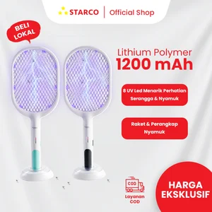 Starco Raket Nyamuk 2 in 1 Multifungsi Perangkap Nyamuk RN-199