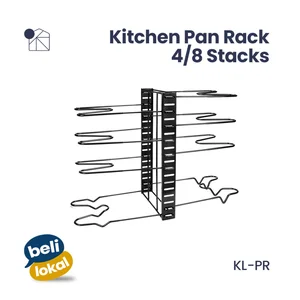 Kanso Living Pot Rack Multi-Purpose Kitchen Rack 8 Tiers/ 4 Tiers Stainless