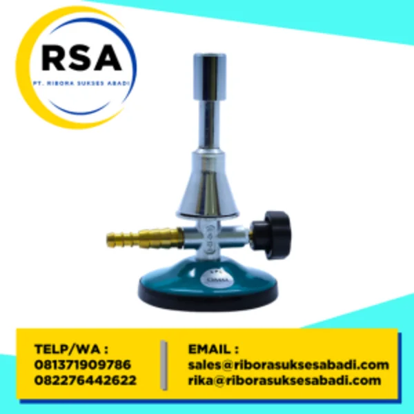 OMM 01.0262.00 Bunsen Burner Meker D 20 x H 155 (mm)