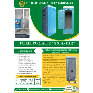 Toilet Portable Biofive Closet Jongkok dengan Toren Air dan Septictank