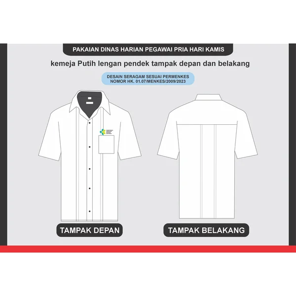 SERAGAM KERJA PAKAIAN DINAS HARIAN PEGAWAI PRIA HARI KAMIS