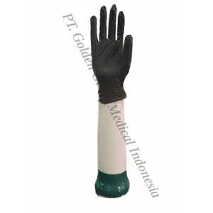 SARUNG TANGAN SEKALI PAKAI - NITRILE - MEREK GOLDEN GLOVE - HITAM