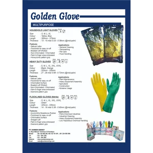 LATEX MULTYPURPOSE GLOVES MEREK GOLDEN GLOVE