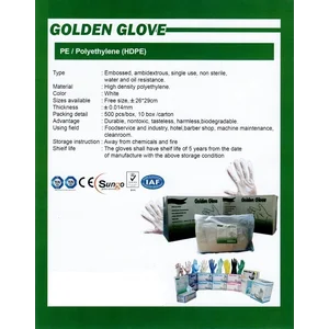 SARUNG TANGAN PLASTIK PE / POLYETHYLENE (HDPE)