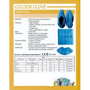 SHOE COVER PENUTUP SEPATU merek GOLDEN GLOVE