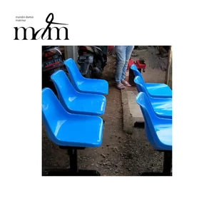 Kursi Tunggu Fiberglass 4 Seat - Kursi Tunggu Bahan Fiber Gandeng Empat Kursi Wasit