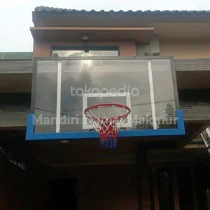 papan pantul basket aklirik 15mm 105x180 rangka tembok