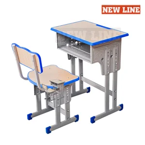 Kursi Siswa Newline Warna Wooden-Biru