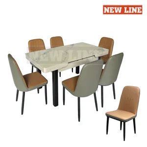 Meja Makan Tarik Oval NewLine