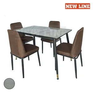 New Line - Meja Makan SR Marmer 4 Kursi / Meja Makan Minimalis / Meja Makan / Meja Makan Satu Set / Meja Makan Minimalis3
