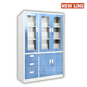 New Line - AJ 502 - Lemari Arsip Kantor 5 Pintu Swing Lemari Besi Loker Kabinet Tempat Dokumen Arsip Berkas
