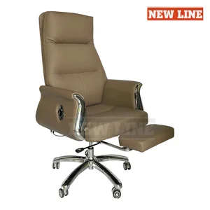 New Line - KD A28 Coffee - Kursi Direktur Direksi / Kursi Kerja Hidrolik / Kursi Kantor / Kursi Manager / Kursi Kantor Putar