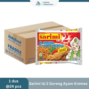 MIE INSTAN - SARIMI ISI 2 GORENG AYAM KREMES - 1 DUS @24PCS