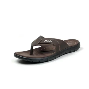 Sandal Kulit Jepit Dewasa Wibi High Star S01 Dark Brown 