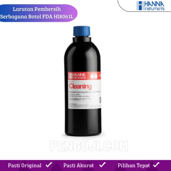 Larutan Pembersih Serbaguna dalam Botol FDA (500 mL) HI8061L HANNA