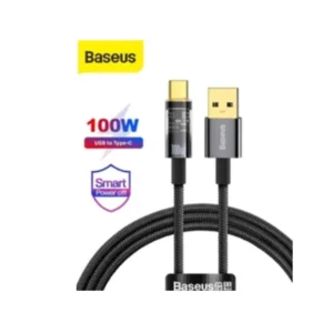 Baseus USB Cable Type C Fast Charging 100w 6a USB To Type-C Auto Power Off - 1 Meter