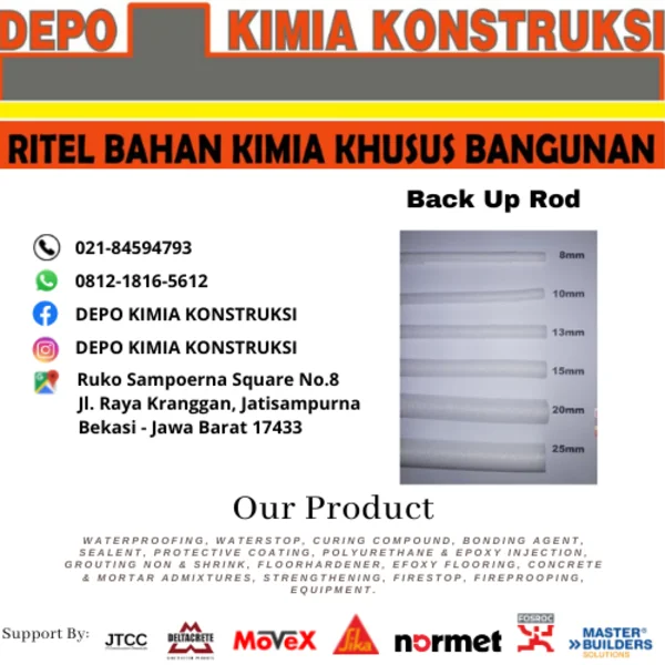 Backing Rod Foam Sealant Bahan Perekat