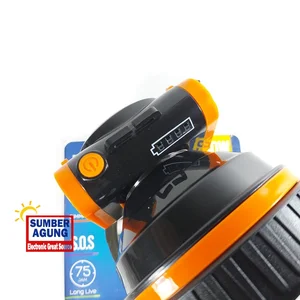 Push On Senter Kepala HL2150 80W Indikator Baterai Super Terang Besar 75Jam Penerangan Lama Long Live