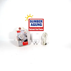 Fleco Adaptor 2USB F161 Travel Cas HP Micro Colokan Mikro Charger 2 usb 2.4A Fleco F-161 Casan Fleco