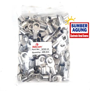 KABEL SKUN SC 50 / CABLE LUG SC-50 INSCOM Per Biji Satuan Ecen Skun SCD Ring Silver no 50 Putih Tebal