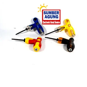 Obeng TD T2015 CRV Bolak Balik Plus Minus Bentuk Kunci TShape Ratchet Screwdriver 2 Way Anti Karat Handle Screw Driver