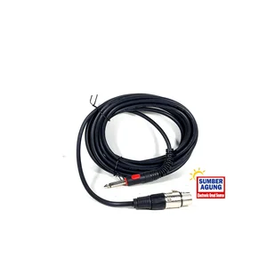 Kabel Microphone Noise Panjang 5M Warna Hitam Kabel Mic Jadi 5 METER Professional Audio Wire 