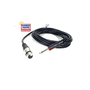 Kabel Microphone Noise Panjang 5M Warna Hitam Kabel Mic Jadi 5 METER Professional Audio Wire 