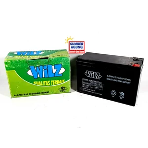 Wilz Aki Motor Aki Kering 8Ah 12V Maintanance Free 12 Volt Original 100% Model Panjang Suzuki Thunder 125 250 NMAX Aerox R25 