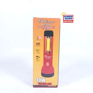 Rolinson RL1234 Senter Emergency LED COB 10W COB 10W Cahaya Putih Kecil Super Terang