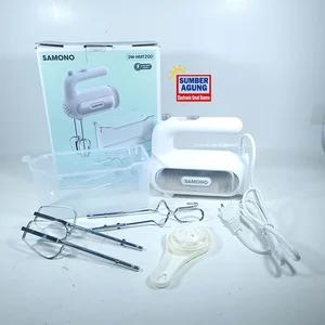 Samono Mixer Tangan SWHMT200 Hand Mixer Turbo Mixer Tangan Listrik 200W Pengocok Telur Dilengkapi Dual Stick Bertenaga Tinggi