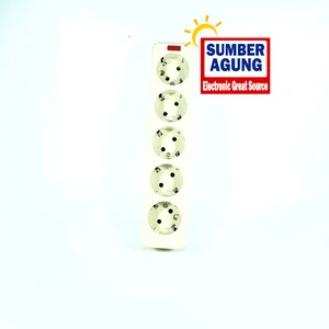 Tofuda SCU5T Stop Kontak Arde Lubang5 505A Stop Kontak Terminal Kuningan 5 Lubang