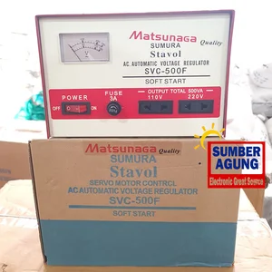 Stavol 500 Matsunaga 500Watt Stavol Stabilizer Voltage Listrik Sumura SVC 500W SVC500F